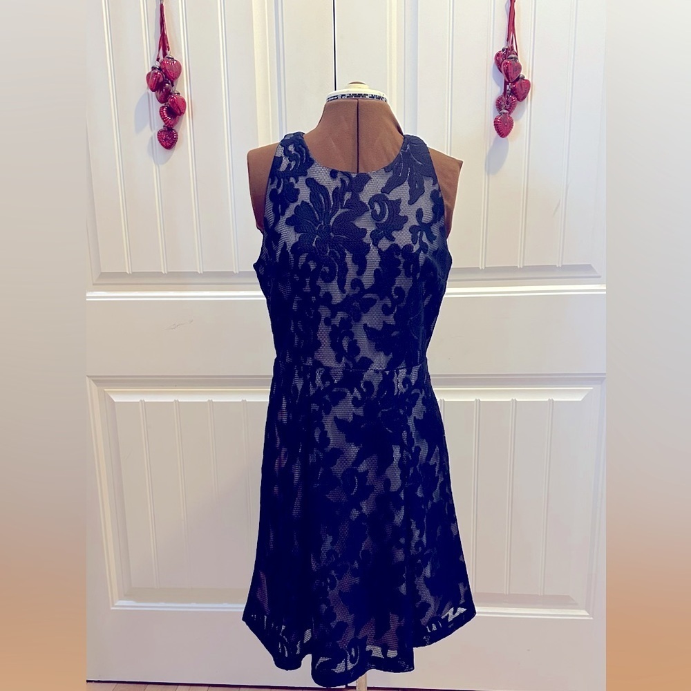 Beautiful lace lined dress with pockets
